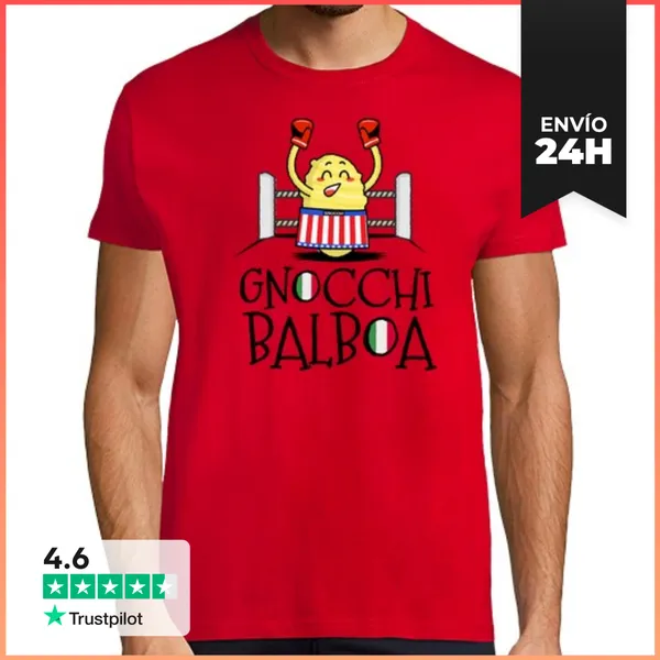 Camiseta Hombre Clásica Ñoquis De Balboa LaTostadora