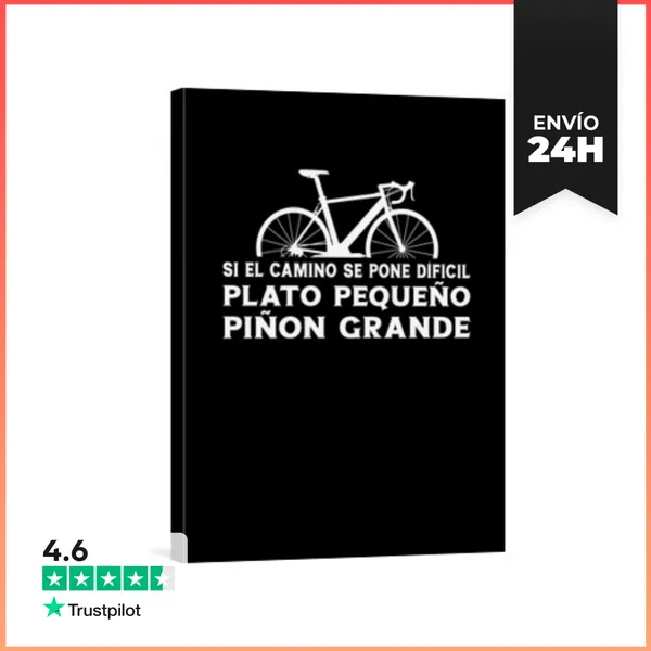 Lienzo Vertical Ciclista Hombres Regalos Bici Ciclismo