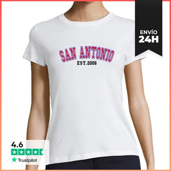 Camiseta Mujer Clásica San Antonio Est 2006 LaTostadora