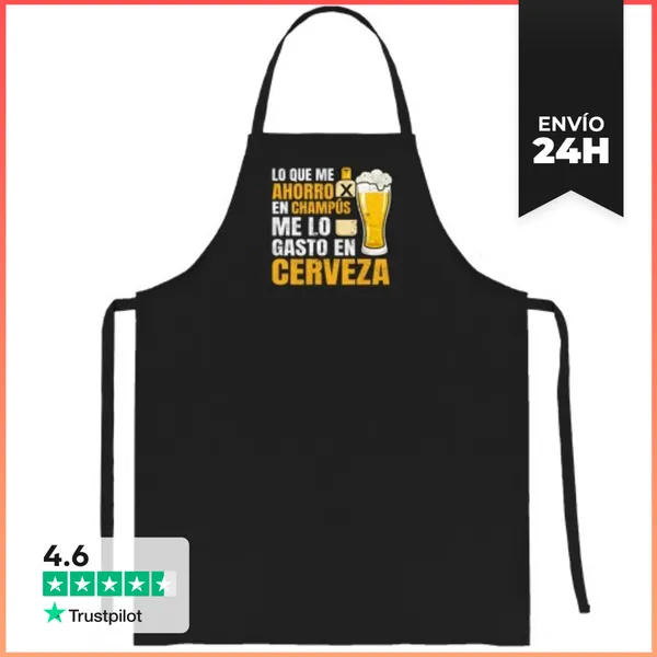 Delantal Regalo Divertido Para Calvos Cerveza LaTostadora
