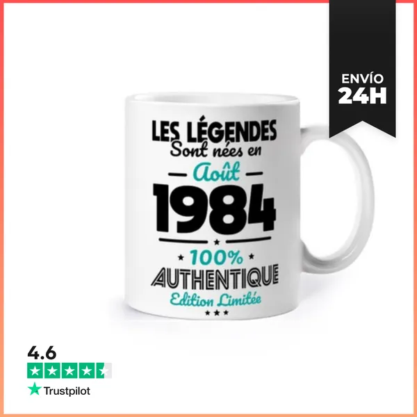 Taza Leyendas De 40 Años Nacidas En Agosto D LaTostadora