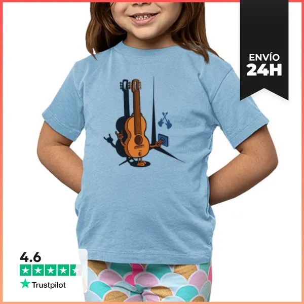 Camiseta Clásica Para Niños Guitarra Electrica 1 LaTostadora