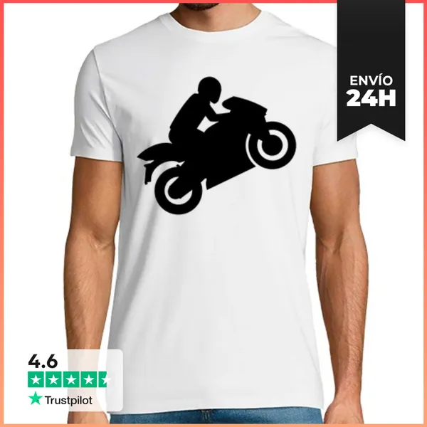 Camiseta Hombre Clásica Caballito De La Motocicleta LaTostadora