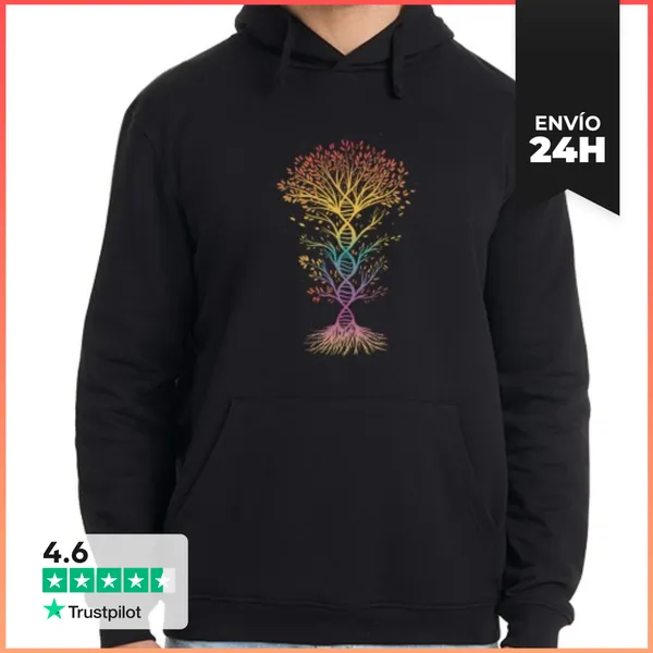 Sudadera Unisex Con Capucha Árbol De Adn, Raíces, Genealogía,