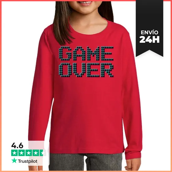 Camiseta Manga Larga Para Niños Niño, Manga Larga, Rojo