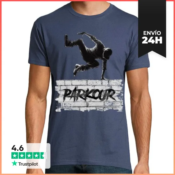 Camiseta Hombre Clásica Diseño 4602213, Parkour LaTostadora