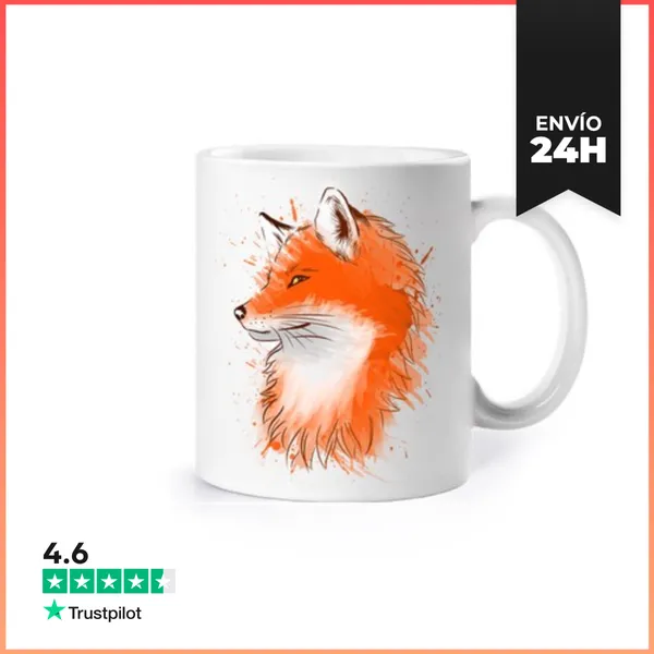 Taza Zorro Acuarela LaTostadora