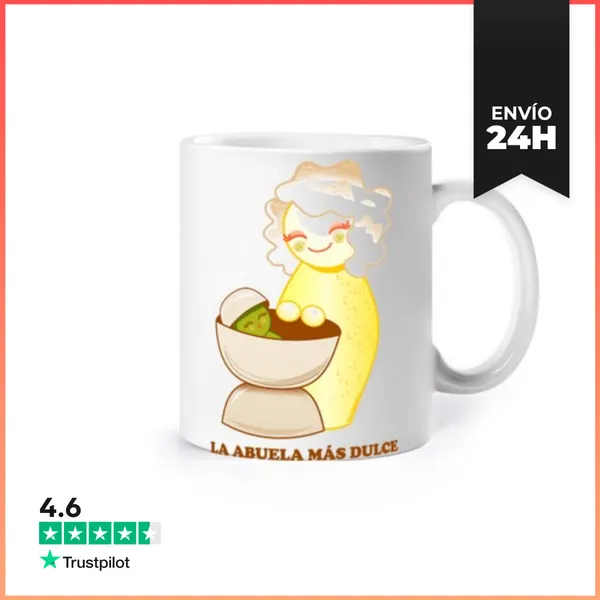 Taza Kokeshi La Abuela Más Dulce LaTostadora