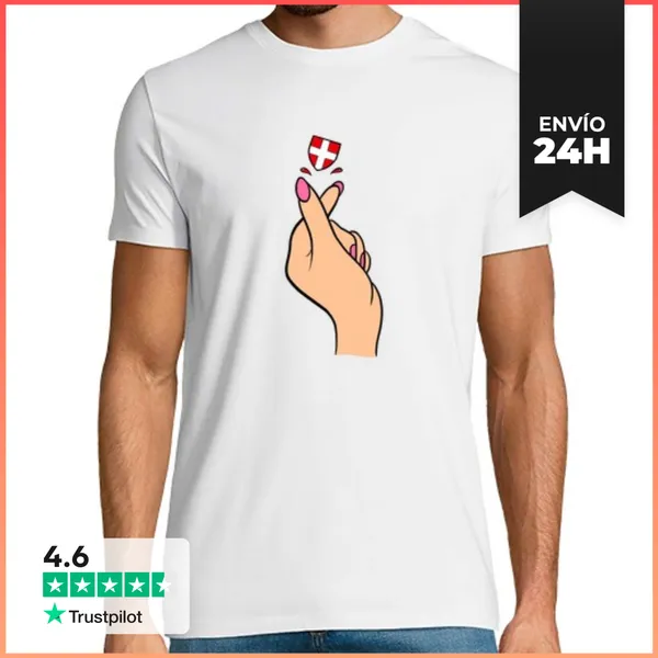 Camiseta Hombre Clásica Chasquido De Dedos - Saboya LaTostadora