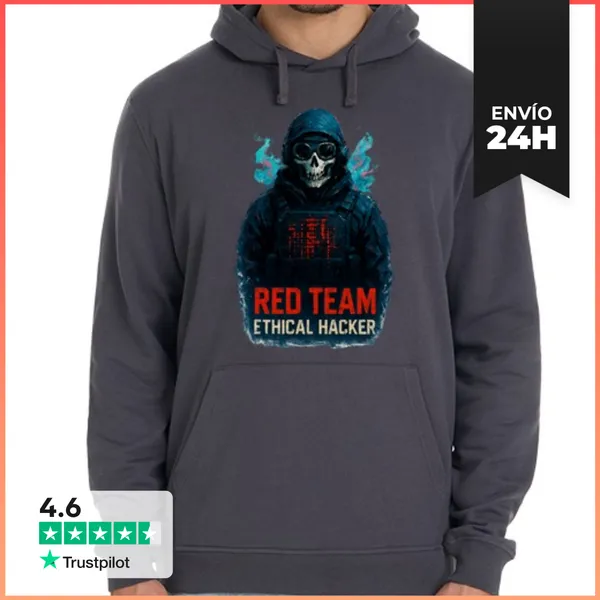 Sudadera Unisex Con Capucha Hacker Ético Ciberseguridad