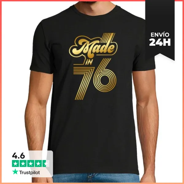 Camiseta Hombre Clásica Made In 76 LaTostadora