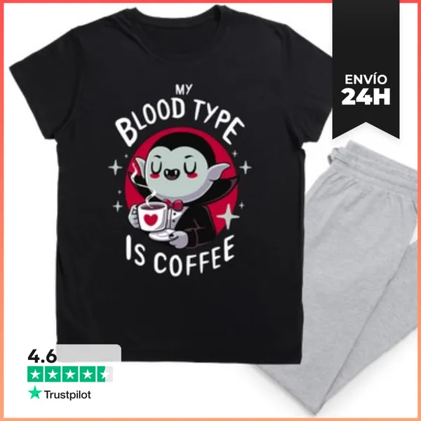 Pijama Coffee Vampire LaTostadora