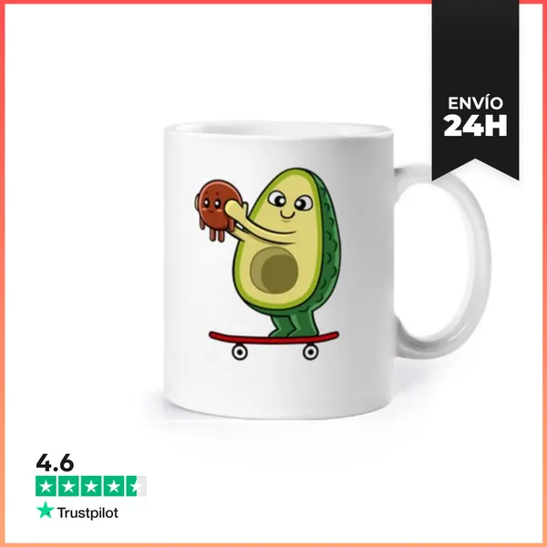 Taza Padre Aguacate En Monopatin LaTostadora