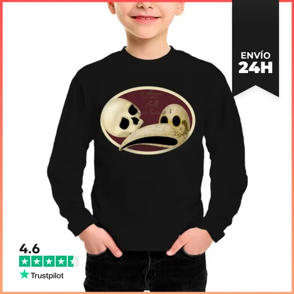 Camiseta Manga Larga Para Niños Que La Plaga Caiga Sobre Vuestras