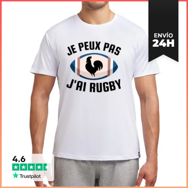Camiseta Deportiva Hombre No Puedo Tengo Rugby LaTostadora