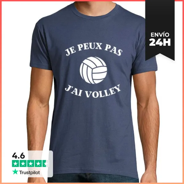 Camiseta Hombre Clásica No Puedo Tener Humor De Voleibol Jugador