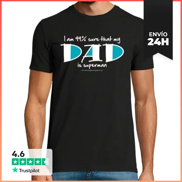 Camiseta Hombre Clásica 99 Percent Superman LaTostadora