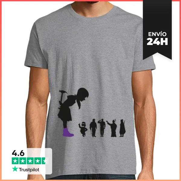 Camiseta Hombre Clásica Feminist Girl - Camisola Home LaTostadora