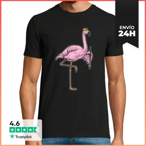 Camiseta Hombre Clásica Pintor Flamenco Pintando Con Pincel