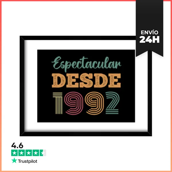 Cuadro Con Marco Horizontal ESPECTACULAR DESDE 1992 LaTostadora