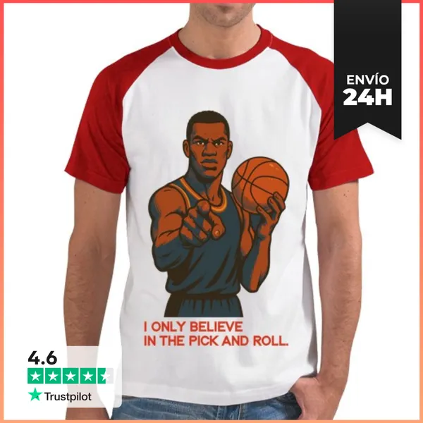 Camiseta Hombre, Estilo Béisbol Basketball LaTostadora