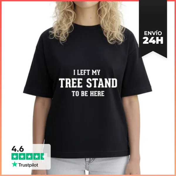 Camiseta Mujer Boxy Regalos De Caza Para Hombres Papá Dejé Mi