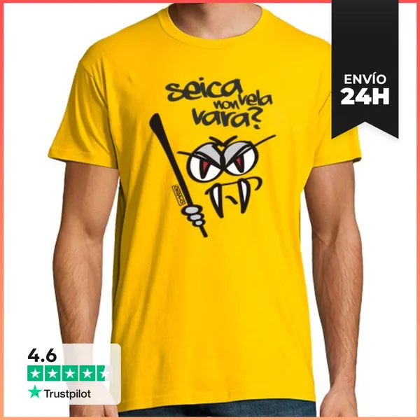 Camiseta Hombre Clásica SEICA NON VELA VARA LaTostadora