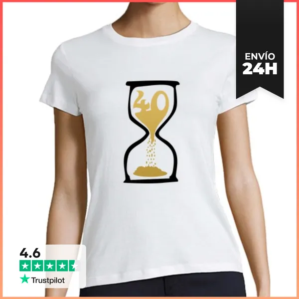 Camiseta Mujer Clásica 40 Cumpleaños LaTostadora