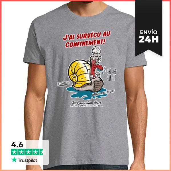 Camiseta Hombre Clásica Contención Sobrevivida LaTostadora