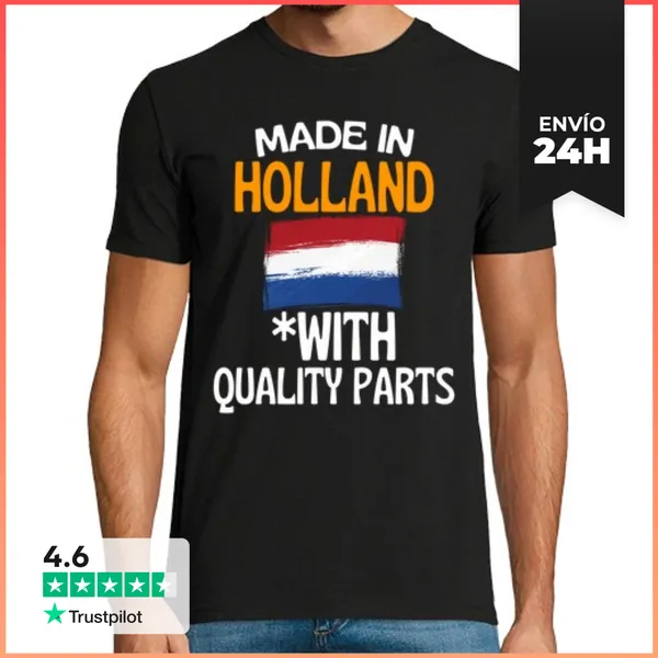 Camiseta Hombre Clásica Fabricado En Holanda Con Piezas De Cali
