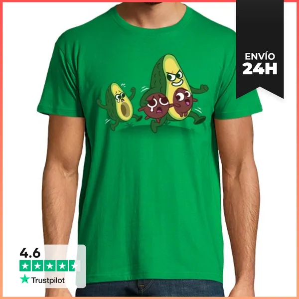 Camiseta Hombre Clásica Aguacate Ladron LaTostadora