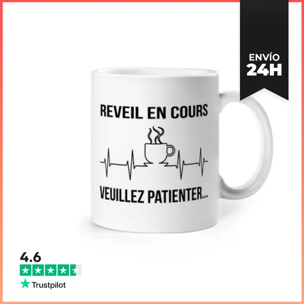 Taza Despertador En Progreso Por Favor Esper LaTostadora