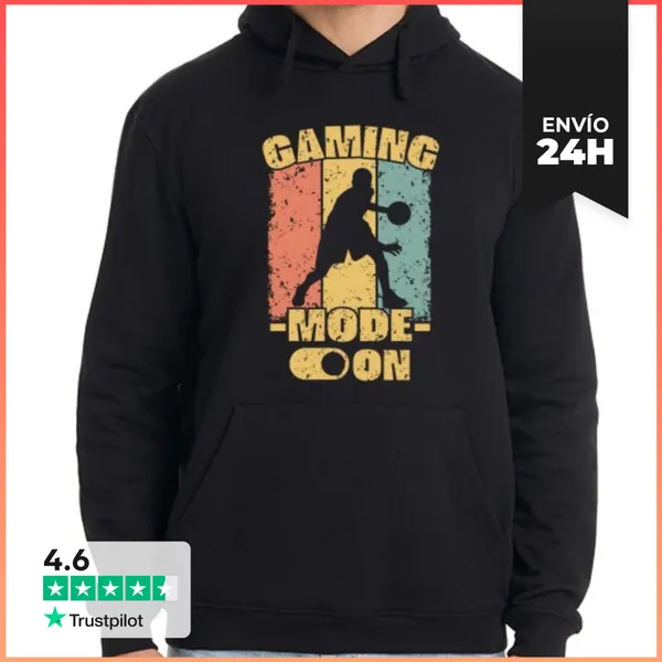 Sudadera Unisex Con Capucha Baloncesto Retro LaTostadora