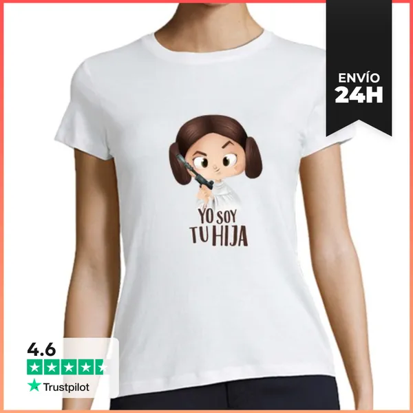 Camiseta Mujer Clásica Yo Soy Tu Hija LaTostadora