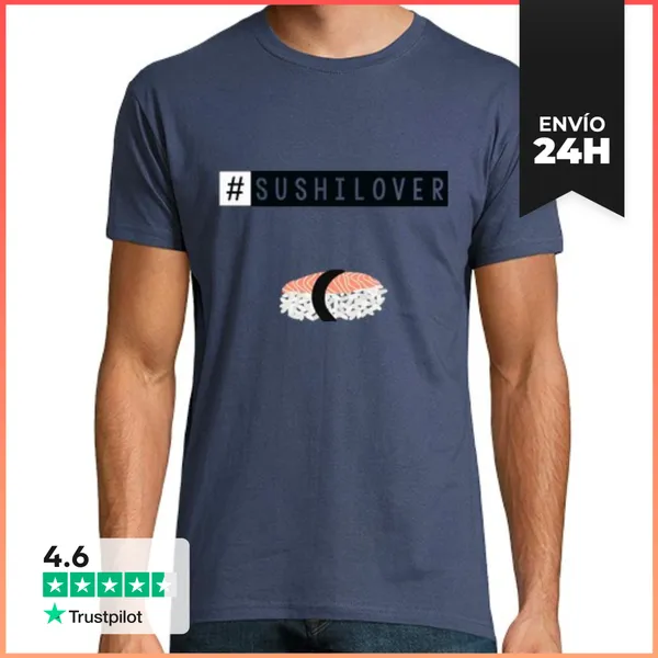 Camiseta Hombre Clásica Sushilover Denim LaTostadora