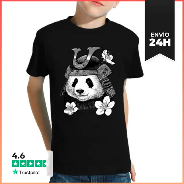 Camiseta Clásica Para Niños Niño, Manga Corta, Negra LaTostadora