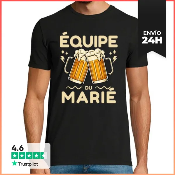 Camiseta Hombre Clásica Equipo Del Novio Regalo Despedida De