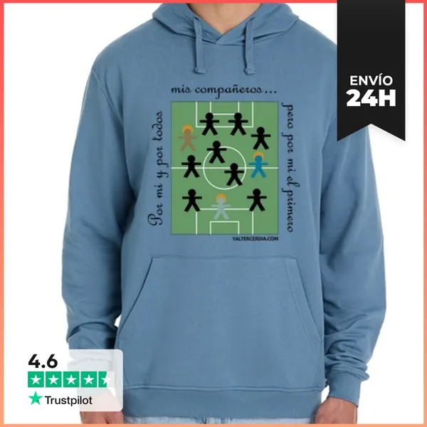 Sudadera Unisex Con Capucha Santo Fútbol LaTostadora