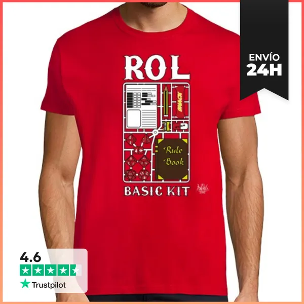 Camiseta Hombre Clásica Rol Basic Kit LaTostadora