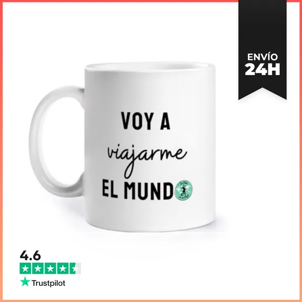 Taza Voy A Viajarme El Mundo LaTostadora