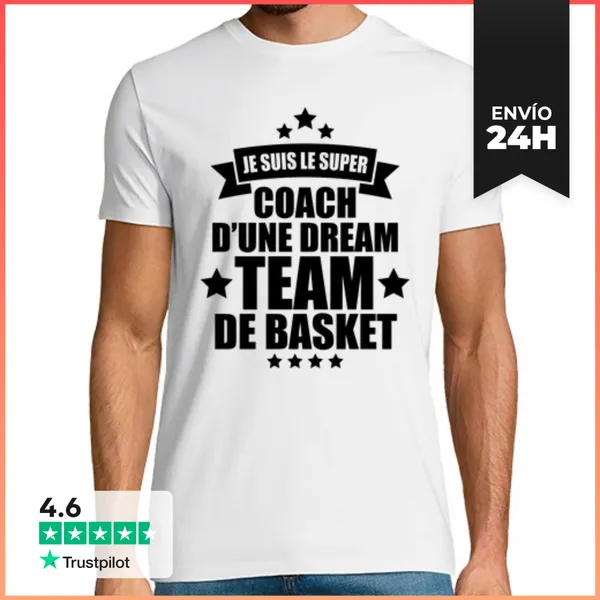 Camiseta Hombre Clásica Entrenador De Un Equipo Ideal De Balonc