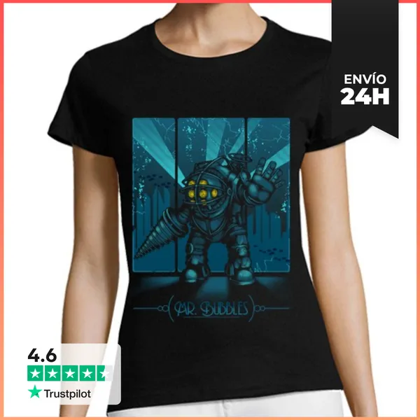 Camiseta Mujer Clásica Mr. Bubbles LaTostadora