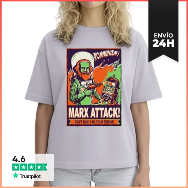 Camiseta Mujer Boxy Marx Attack LaTostadora