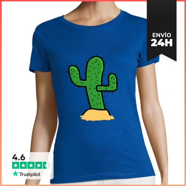 Camiseta Mujer Clásica Soy Cactus LaTostadora
