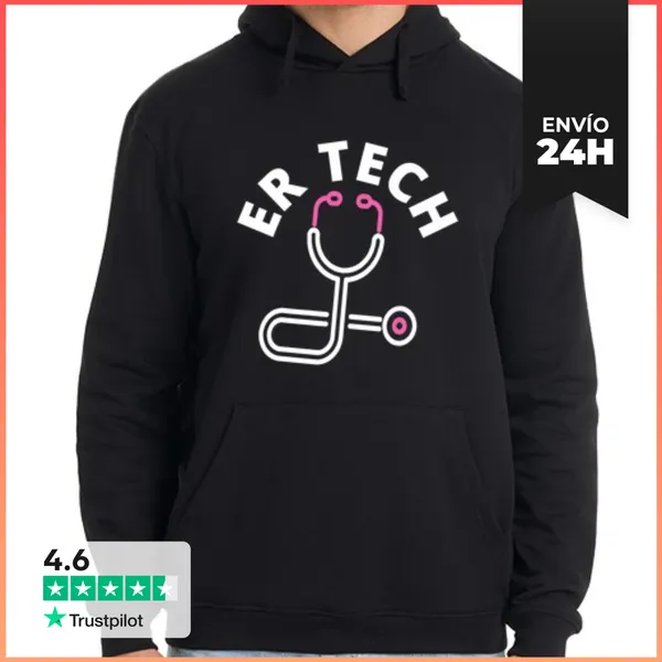 Sudadera Unisex Con Capucha Técnicos De Tecnología De Emergencia