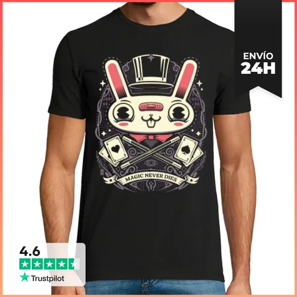 Camiseta Hombre Clásica Magic Never Dies LaTostadora