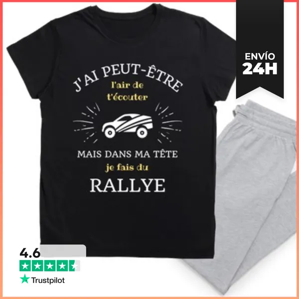 Pijama Coche Rally Hombre Humor LaTostadora