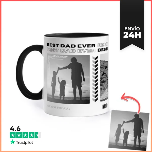 Taza De Colores Best Dad Ever Mug 1 LaTostadora