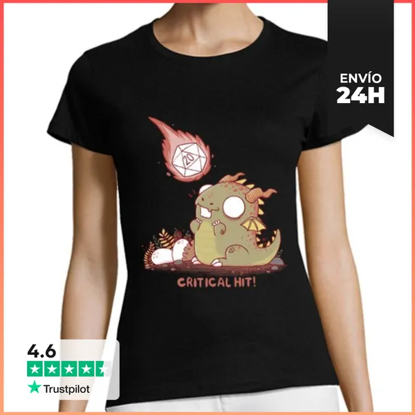 Camiseta Mujer Clásica Golpe Crítico LaTostadora