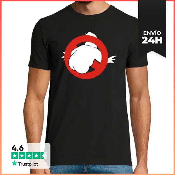 Camiseta Hombre Clásica Cazafantasmas Culo LaTostadora
